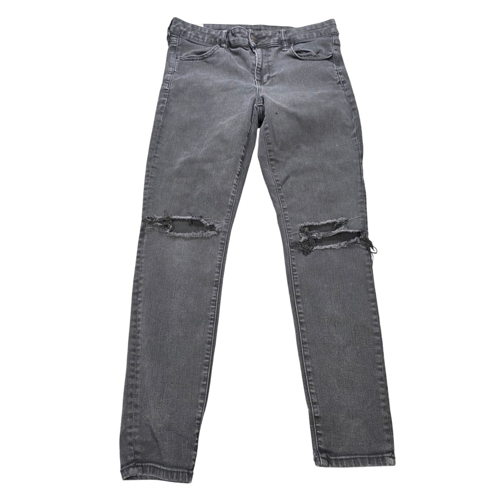American Eagle Jeggings Jeans Women's Size 10 Gray Charcoal Next Level Stretch